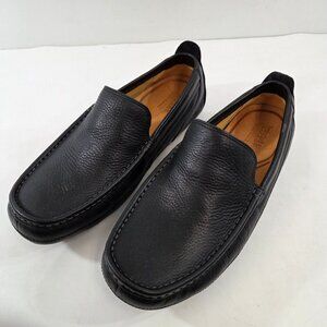 Timberland Mens Leather Loafer Shoes Black Size 10W